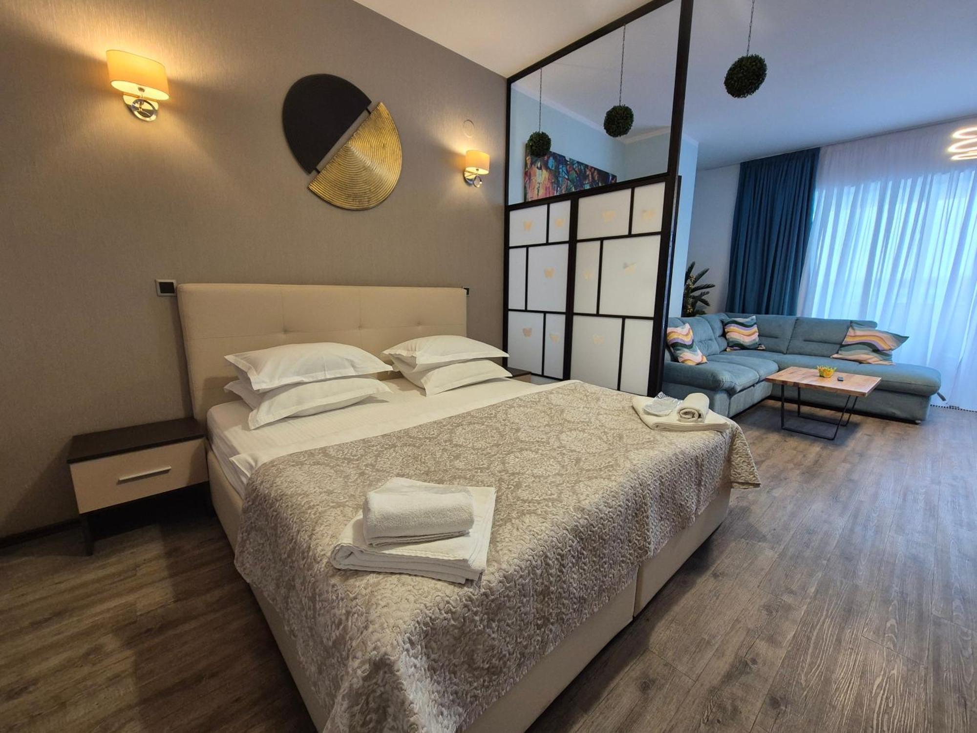 Fabulous Panorama Silver Mountain Apartments 포이아나브라소프 객실 사진